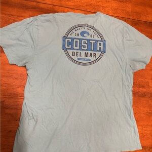 Costa Del Mar Light Blue Men's Shirt XXL